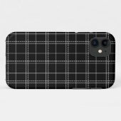 Kariertes Muster des Karos Schwarz/Weiß Case-Mate iPhone Hülle (Rückseite (Horizontal))