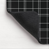 Kariertes Muster des Karos Schwarz/Weiß Mousepad (Ecke)