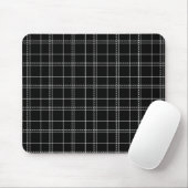 Kariertes Muster des Karos Schwarz/Weiß Mousepad (Mit Mouse)