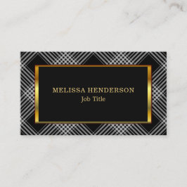 Kariertes Muster des modernen stilvollen Visitenkarte