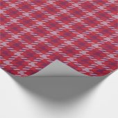 Kariertes Muster des Retro Hahnentrittmusters des Geschenkpapier (Ecke)