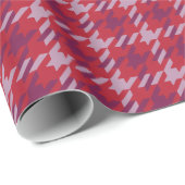 Kariertes Muster des Retro Hahnentrittmusters des Geschenkpapier (Rolleneckpunkt)