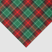 Kariertes Muster des roten Grüner Holiday-Papiers Seidenpapier (Detail)