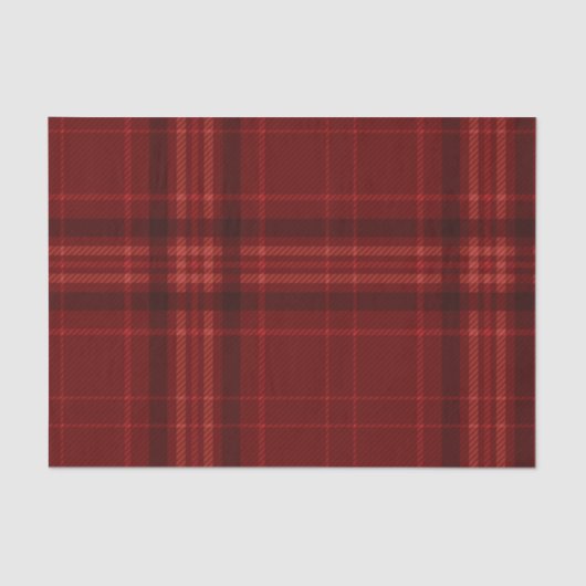 Kariertes Muster des Weihnachtsroten Maroons Seidenpapier (Vorderseite)