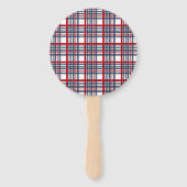 Kariertes Muster Fächer (Rückseite)