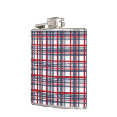 Kariertes Muster Flachmann (Links)