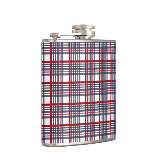 Kariertes Muster Flachmann (Rechts)