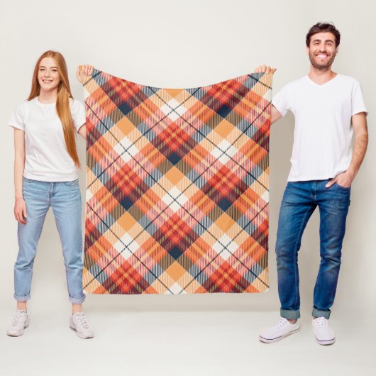 Kariertes Muster Fleecedecke (Beispiel)