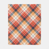 Kariertes Muster Fleecedecke (Vorderseite)