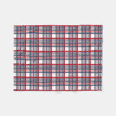Kariertes Muster Fleecedecke (Vorderseite (Horizontal))