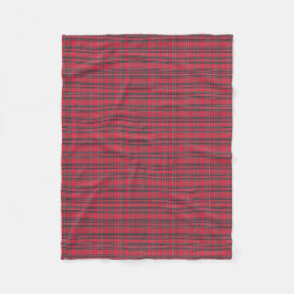 Kariertes Muster Frohe Weihnachten Fleecedecke