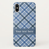 Kariertes Muster für benutzerdefinierte Texttelefo Case-Mate iPhone Hülle (Rückseite)