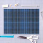 Kariertes Muster für blaues und schwarzes Karton d Seidenpapier (Handwerk)