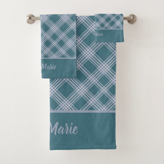 Kariertes Muster für Gehäuse, Mutation Bath Handt Badhandtuch Set (Insitu)