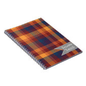 Kariertes Muster für Herbst-Hues Notizblock (Rechte Seite)