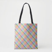 Kariertes Muster für mehrfarbiges Gingham Tasche (Vorderseite)