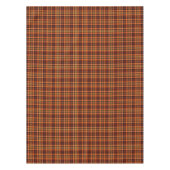 Kariertes Muster für Orangen-, Braunen- und Gelbfä Tischdecke (Vorderseite)