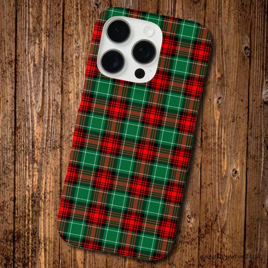 Kariertes Muster für Red Green Holiday Case-Mate iPhone Hülle