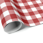 Kariertes Muster für Red White Karo - Geschenkpap Geschenkpapier (Rolleneckpunkt)