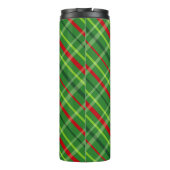 KARIERTES MUSTER FÜR ROTE UND GRÜNE CHRISTMAS THERMOSBECHER (Rückseite)