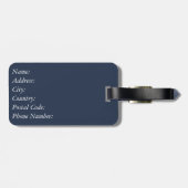 Kariertes Muster Gepäckanhänger (Rückseite horizontal)