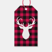 Kariertes Muster Geschenkanhänger (Vorderseite)