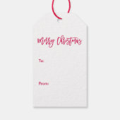 Kariertes Muster Geschenkanhänger (Rückseite)