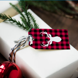 Kariertes Muster Geschenkanhänger
