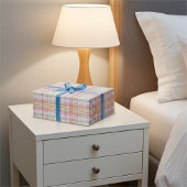 Kariertes Muster-Geschenkpapier mit weichem Pastel Geschenkpapier