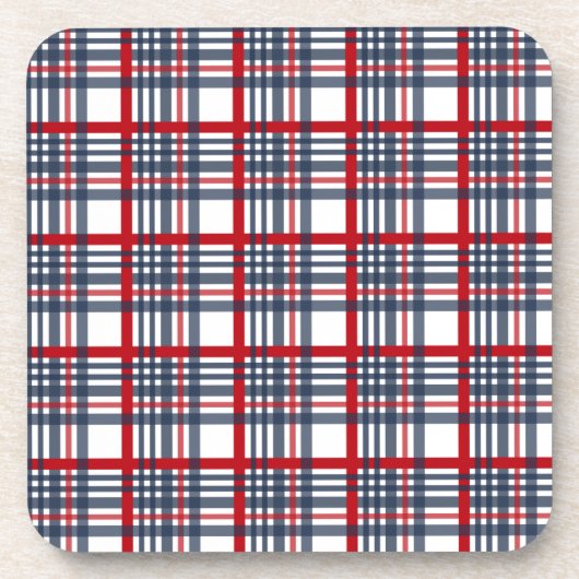 Kariertes Muster Getränkeuntersetzer (Vorderseite)