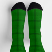 Kariertes Muster grün - Socken (Oben)