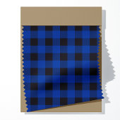 Kariertes Muster in Blau und Schwarz Buffalo Stoff