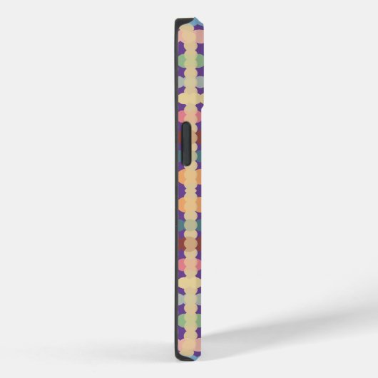 Kariertes Muster in gepunktetem Pastellton Case-Mate iPhone Hülle (Rückseite / Rechts)