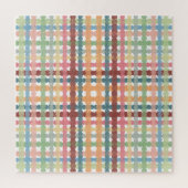 Kariertes Muster in gepunktetem Pastellton Puzzle (Vertikal)