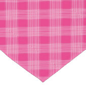 Kariertes Muster in leuchtend rosa Kurzer Tischläufer (Ecke)