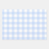 Kariertes Muster in Pastellrot, Grün und Blau des Geschenkpapier Set (Vorderseite 3)