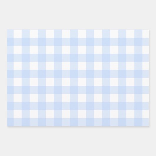 Kariertes Muster in Pastellrot, Grün und Blau des Geschenkpapier Set (Vorderseite 3)