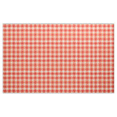 Kariertes Muster in Retroorange und Rot des Hahnen Stoff (Yard (91,4 cm))