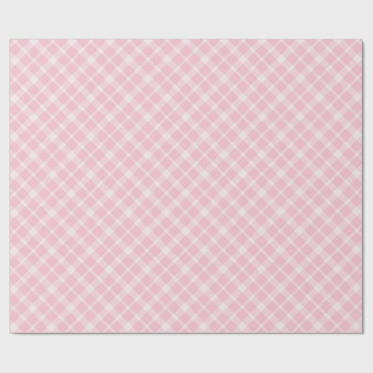 Kariertes Muster in Rosa Geschenkpapier (Flach)