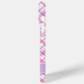 Kariertes Muster in Rosa und Lavendel Case-Mate iPhone Hülle (Rückseite / Links)