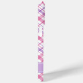 Kariertes Muster in Rosa und Lavendel Case-Mate iPhone Hülle (Rückseite / Rechts)