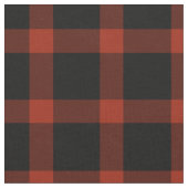 Kariertes Muster in Rot und Schwarz Stoff (Nahaufnahme)