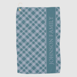 Kariertes Muster Individuelle Name Golf Handtuch a