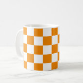 Kariertes Muster Kaffeetasse (Vorderseite Links)