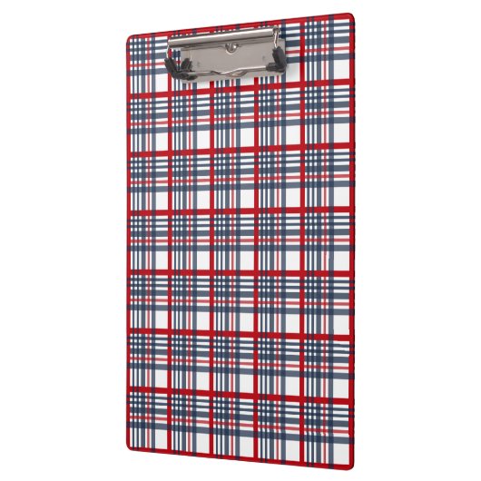 Kariertes Muster Klemmbrett (Links)