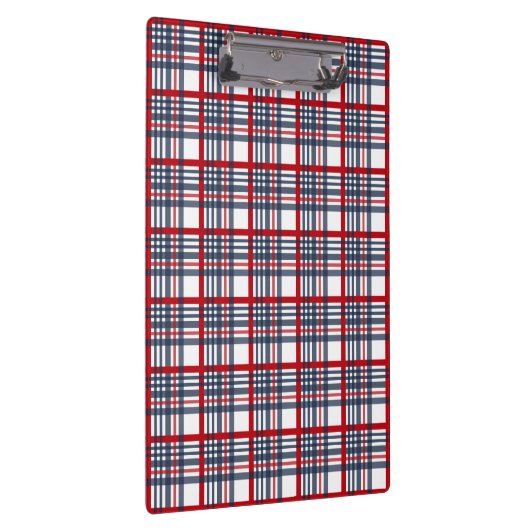 Kariertes Muster Klemmbrett (Rechts)