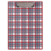 Kariertes Muster Klemmbrett (Vorderseite)
