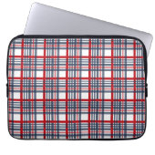 Kariertes Muster Laptopschutzhülle (Vorderseite)