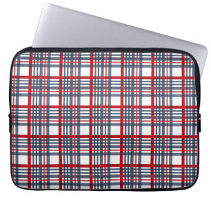 Kariertes Muster Laptopschutzhülle