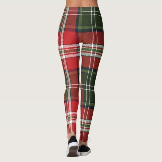 Kariertes Muster Leggings (Rückseite)